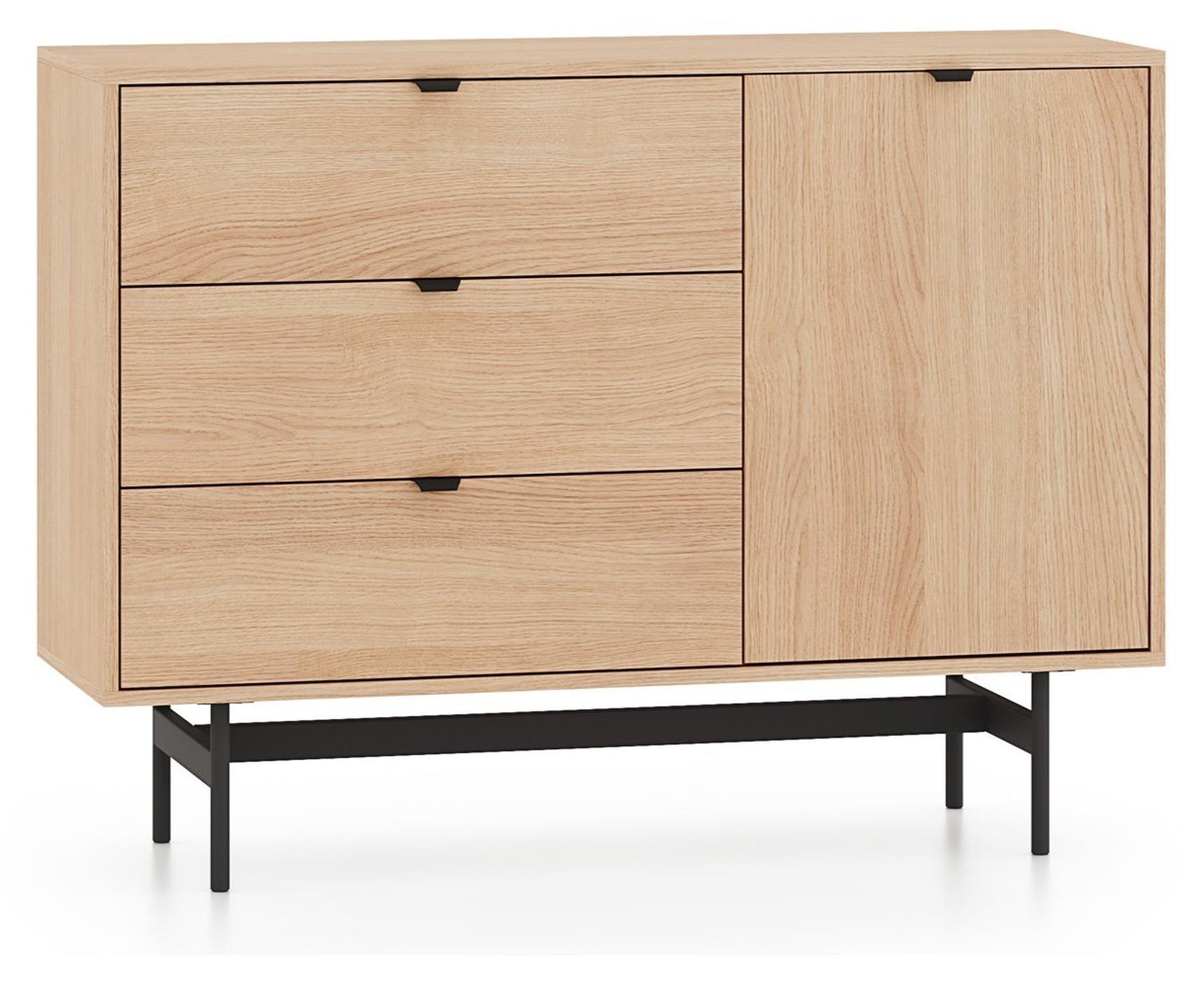 Selsey Heggers - Sideboard 1-türig, Eiche Mavelie, 115 cm