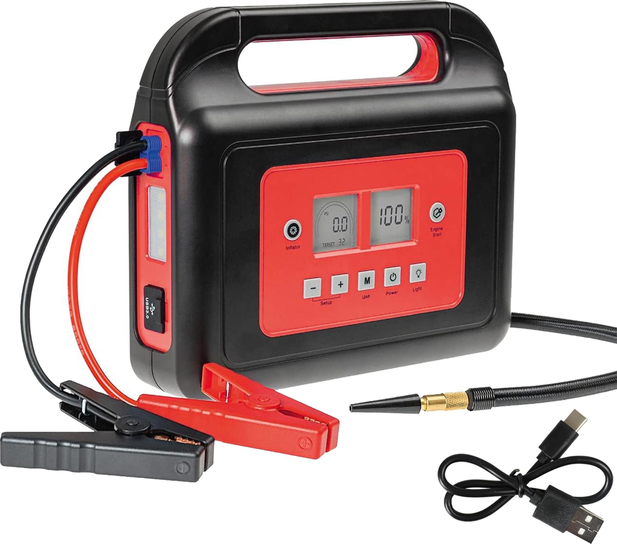 WALTER 12V Li-Ion Starthilfegerät mit Kompressor WWS-SKP12-C01 800A Starthilfe 630976