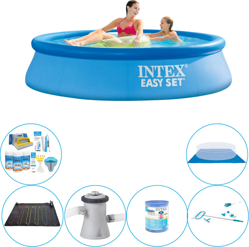 Intex Easy Set Round 244x61 cm - 7 kusov - Súprava bazénov