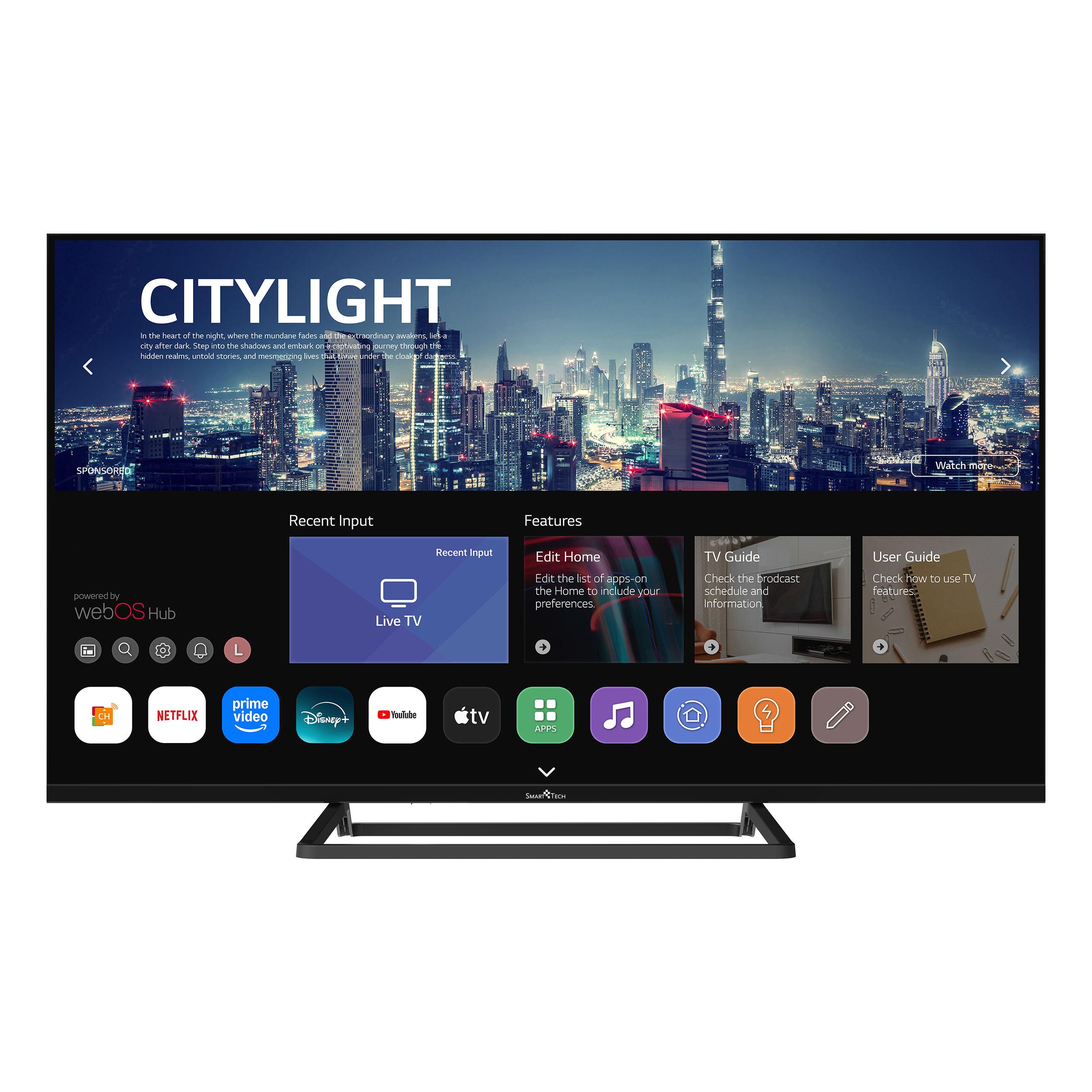Smart Tech 40FW01V3, 40 Zoll (101 cm) Full HD LED WebOS Fernseher, YouTube, Netflix, Prime Video, Disney+, TED, DAZN