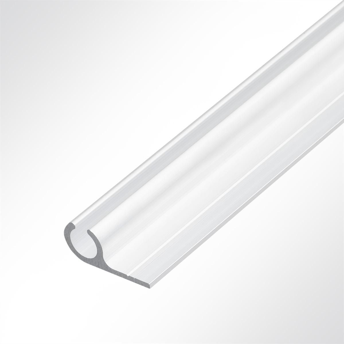 Lysel® Kederschiene Kederleiste Aluminium 90° weiß RAL 9016 für 5-9mm Keder L: 1m 12296_34982