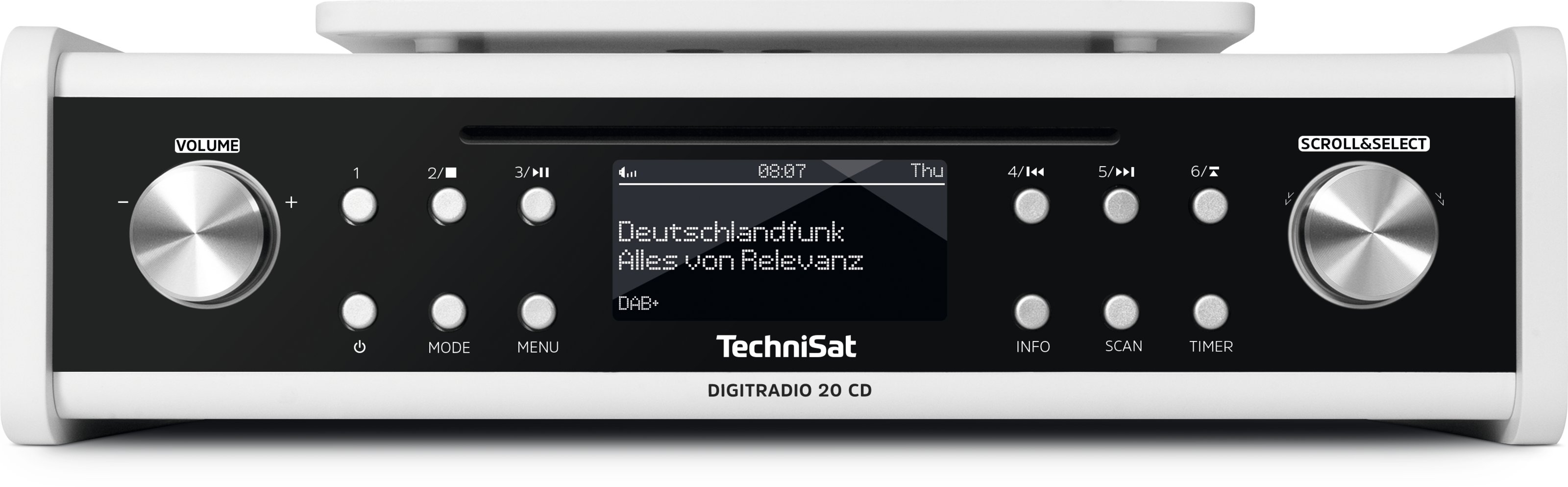 weiss DIGITRADIO-20 CD TechniSat Küchenradio