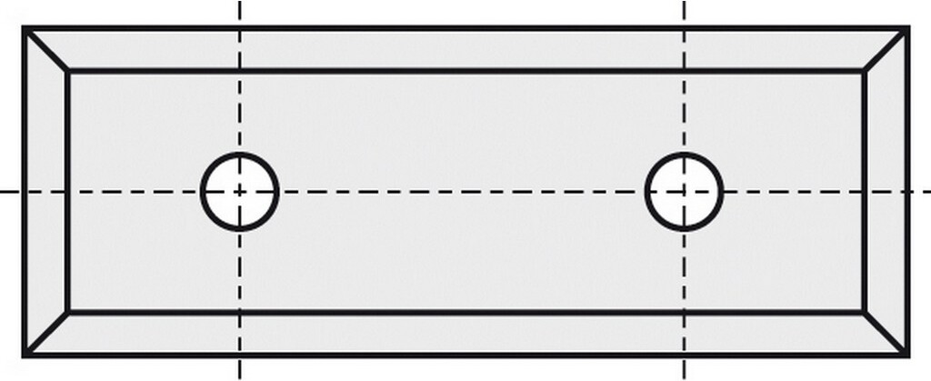 BRÜCK HW-WP 49,5 x 12 x 1,5 mm HC05 mit 4 Schneidkanten | 62050012