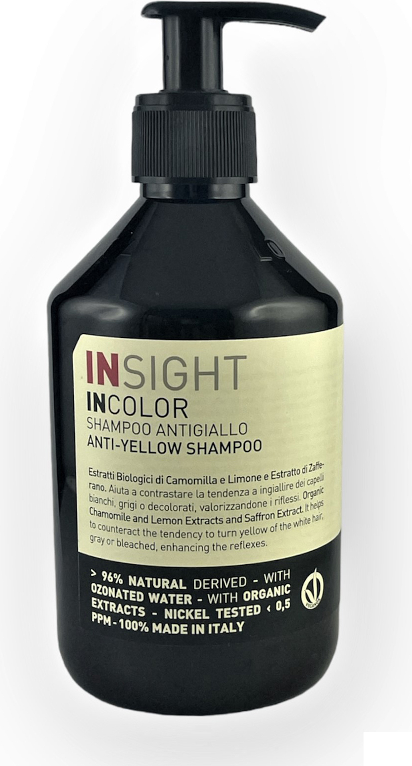 Insight InColor šampón proti žltému odtieňu pre blond vlasy, 400 ml