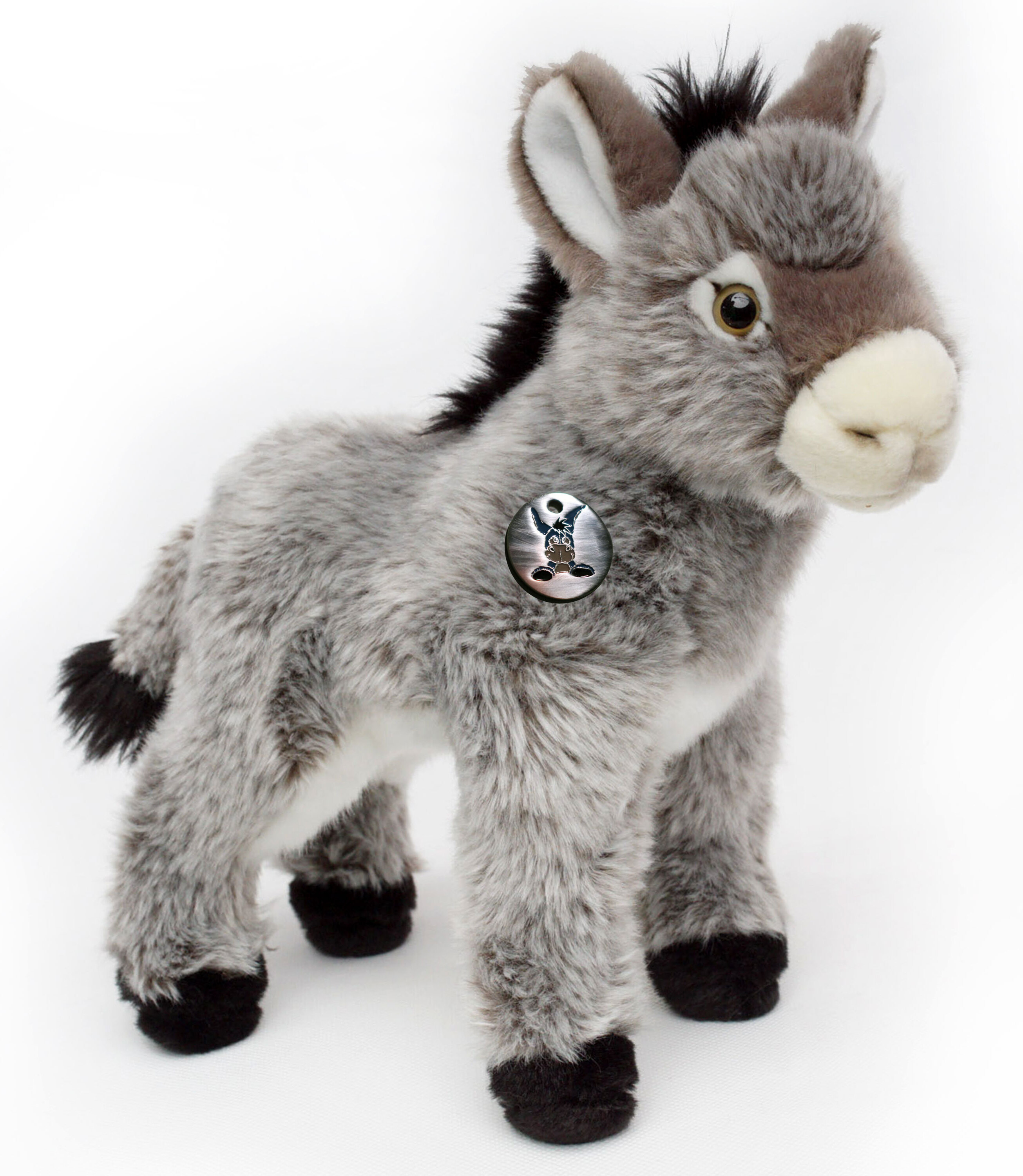 Kuscheltiere*biz Esel NELLY grau stehend 30 cm Grauesel Hausesel Plüschtier Kuscheltier KT531211-C91834