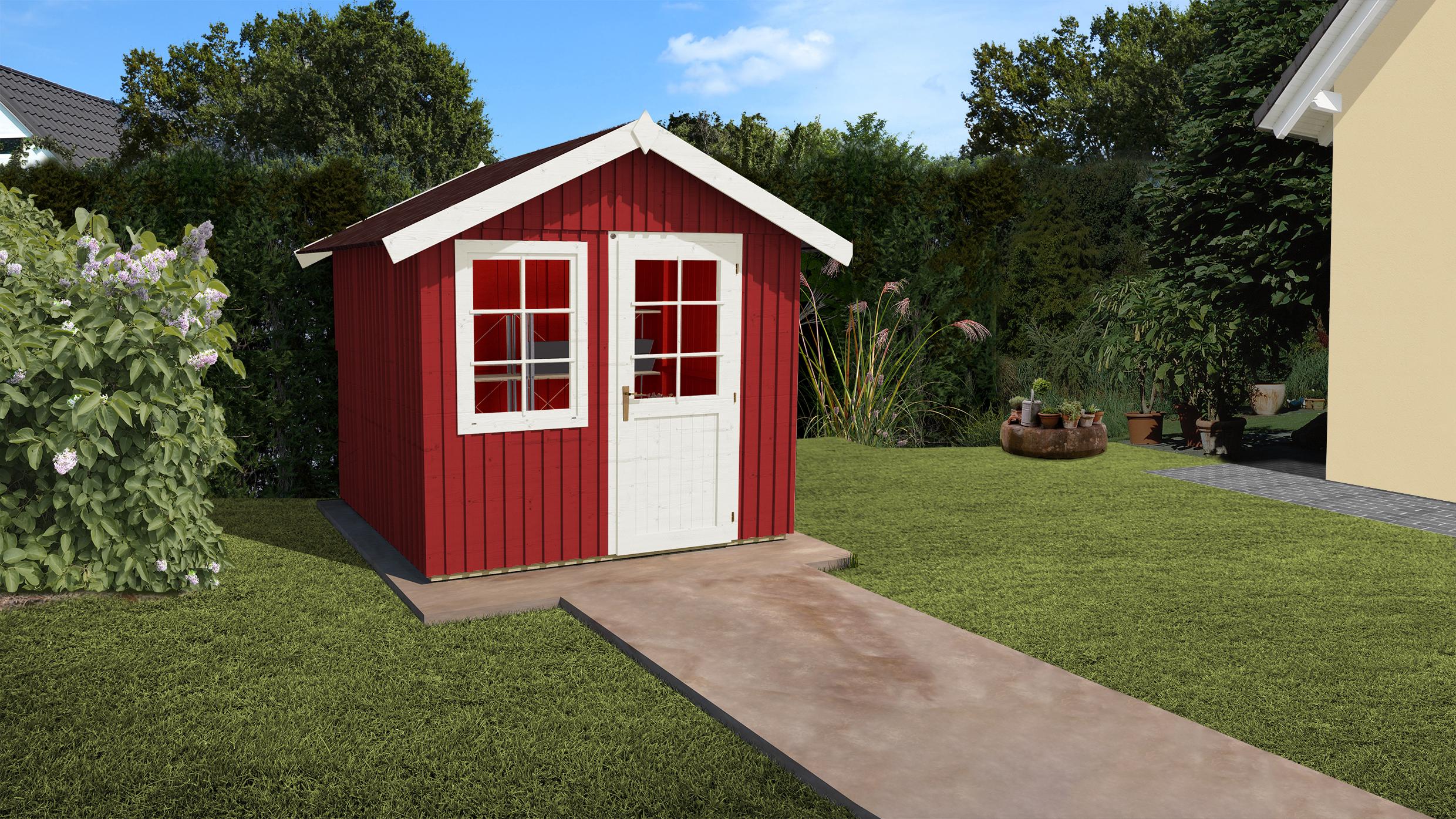 Schwedenhaus Skara Gr.2 schwedenrot B x T x H 368 x 342 x 277