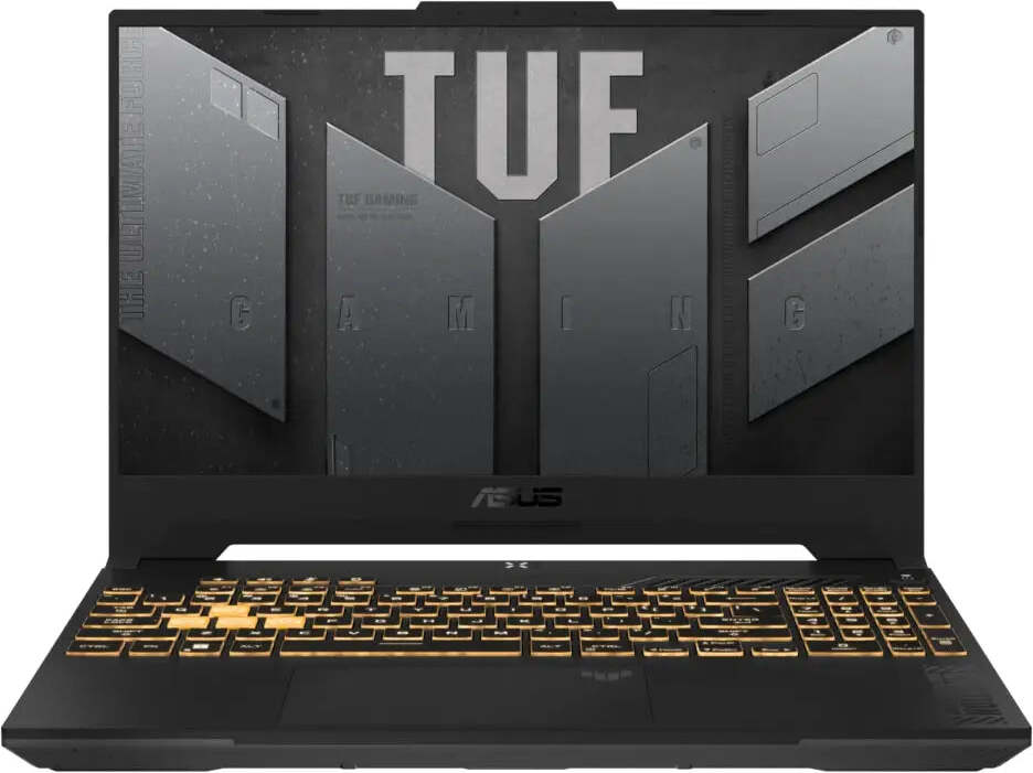 Notebook Asus TUF F15 FX507ZC4-HN009, Intel i5-12500H 2,5 GHz (18 MB vyrovnávacia pamäť, až 4,5 GHz,) 144 Hz, 16 GB DDR4 3200 MHz (2 x 8 GB), 512 GB PCIe 3, RTXD6GB Wi-Fi 6 (802.11ax), podsvietená chiclet klávesnica, 1-zónové RGB, bez OS