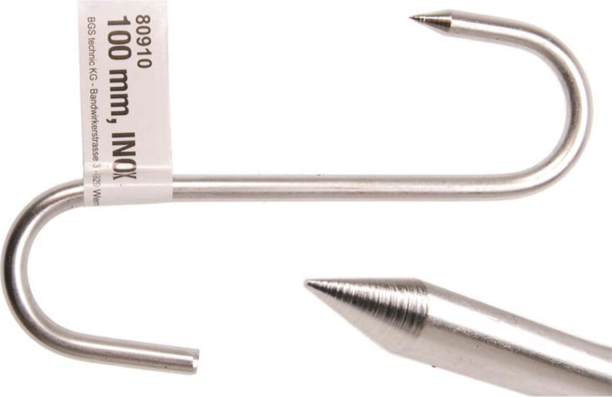 KRAFTMANN 80910 Fleischerhaken, 100 mm, INOX
