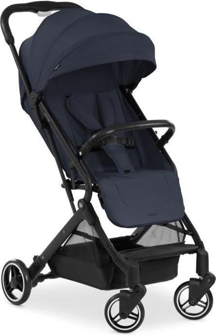 Kinderwagen Hauck Travel N Care, Kompakt, Einhand Faltbar, 4 Räder, Große Gummiräder, Verstellbarer Schiebegriff, UPF 50+ Sonnenschutz, Blau HAU4007923160169