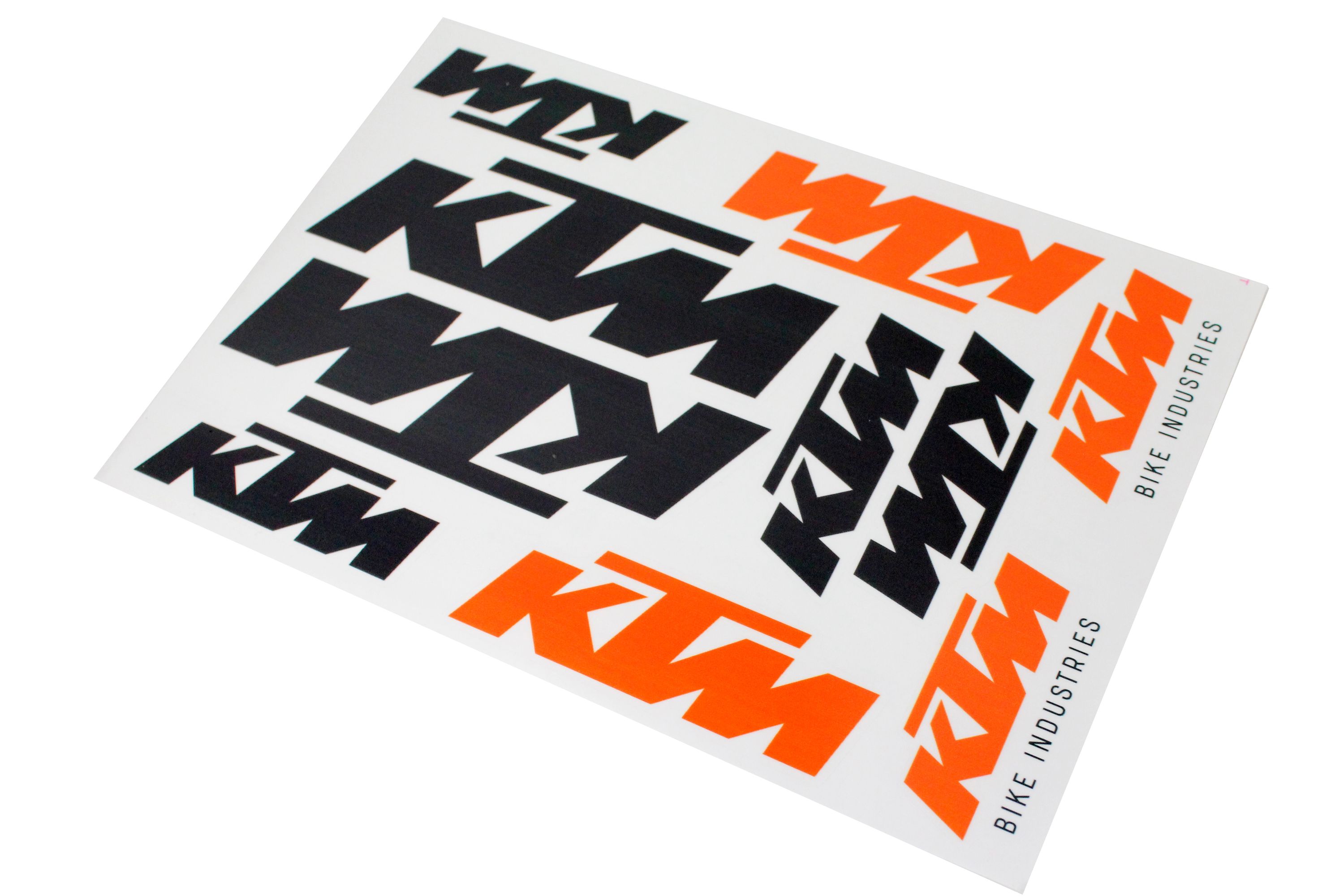 10 Aufkleber KTM Bike Industries Logo auf