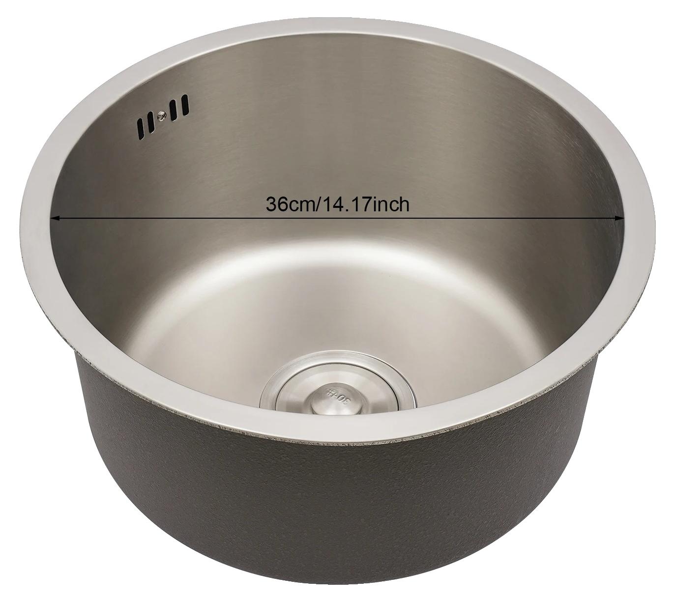 OEM Küchenspüle, 304 Edelstahl, Geräuschreduzierungseigenschaften, Silber 2394