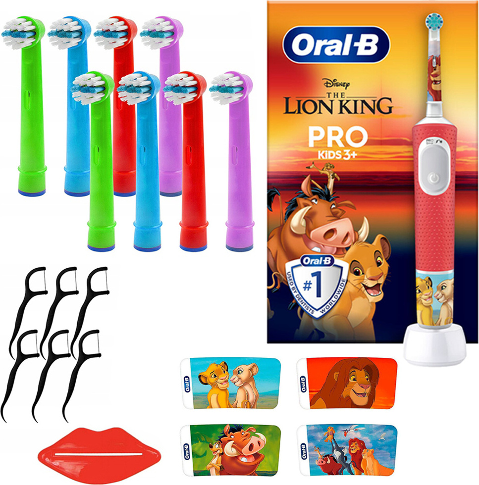 Elektrická zubná kefka Oral-B Vitality Pro 103 Lion King + 8 náhradných hlavíc zubnej kefky