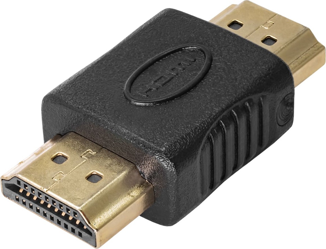 Adapter HDMI - HDMI 1.4 Akyga AK-AD-21 Konwerter 4K msko – mski beczka GOLD
