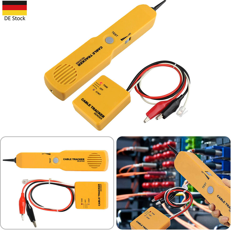 Debuy Leitungssuchgerät Leitungssucher Leitungsfinder Strom Kabelfinder Kabelsucher gelb