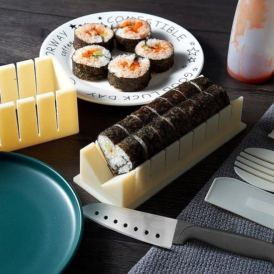 OEM Sushi-Set aus Holz mit 8 Sushi-Formen, Reisschaufel, Messer – auch als Servierteller nutzbar 2026