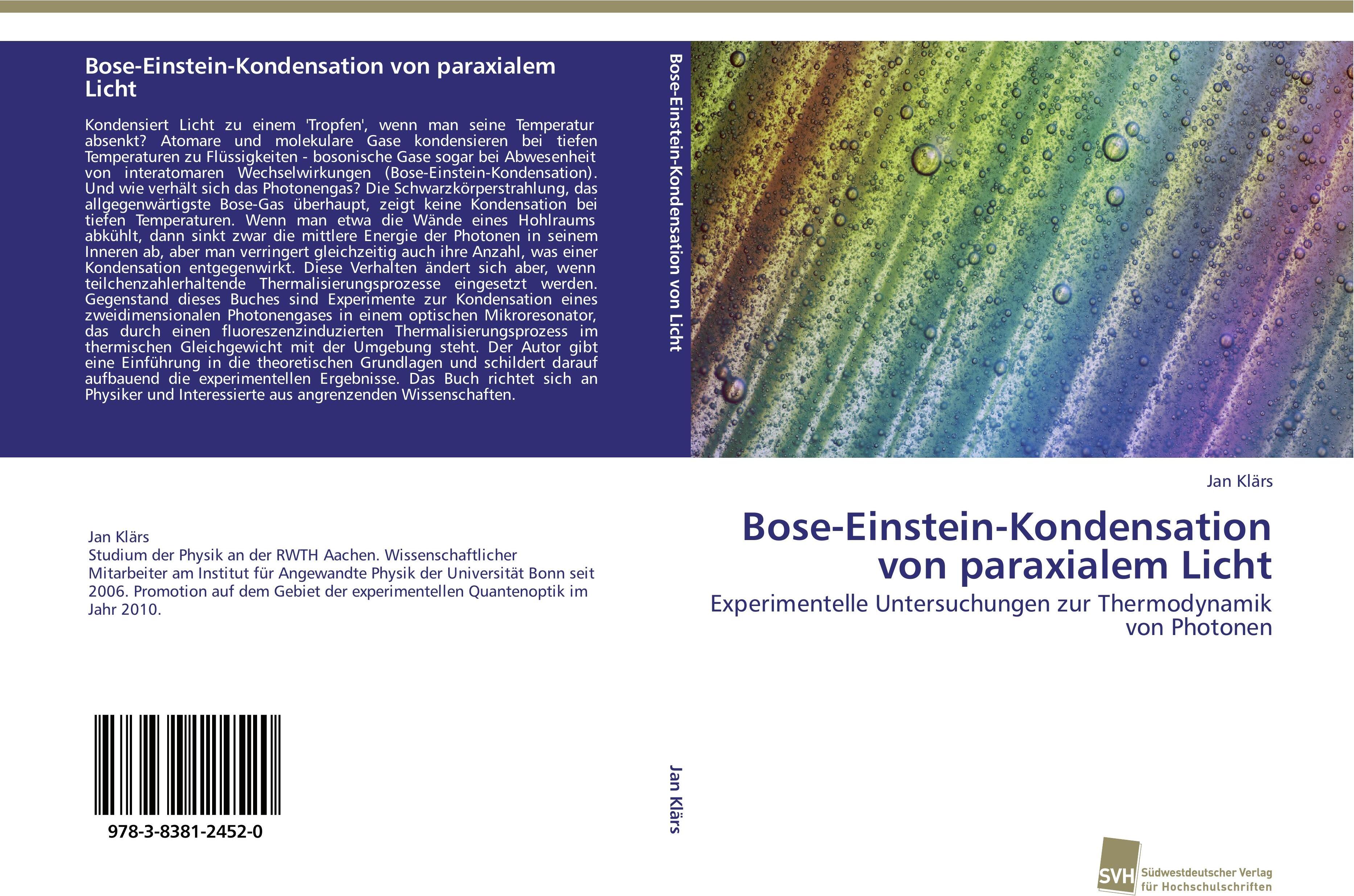 Sonstige Verlage Bose-Einstein-Kondensation von paraxialem Licht