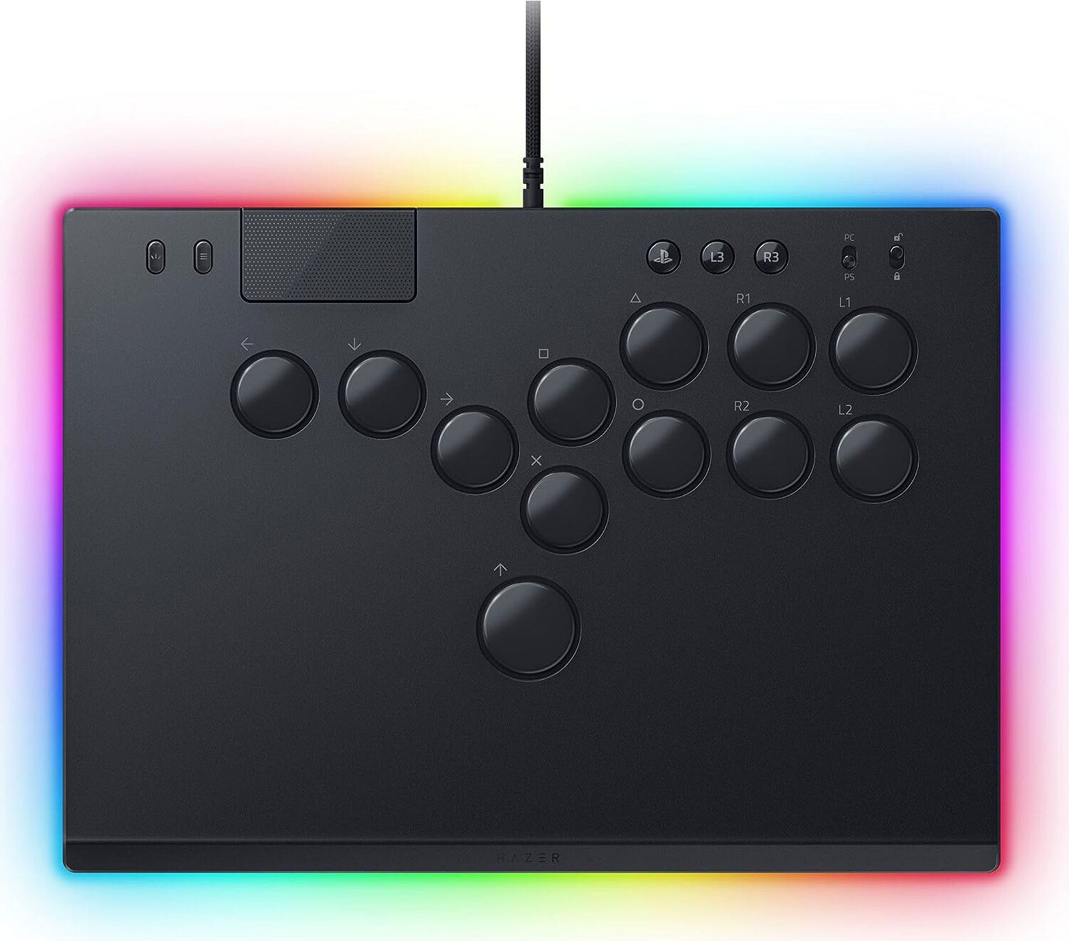 Razer Kitsune, Špeciálny, PC, PlayStation 5, Multi, Kábel, USB, Čierna