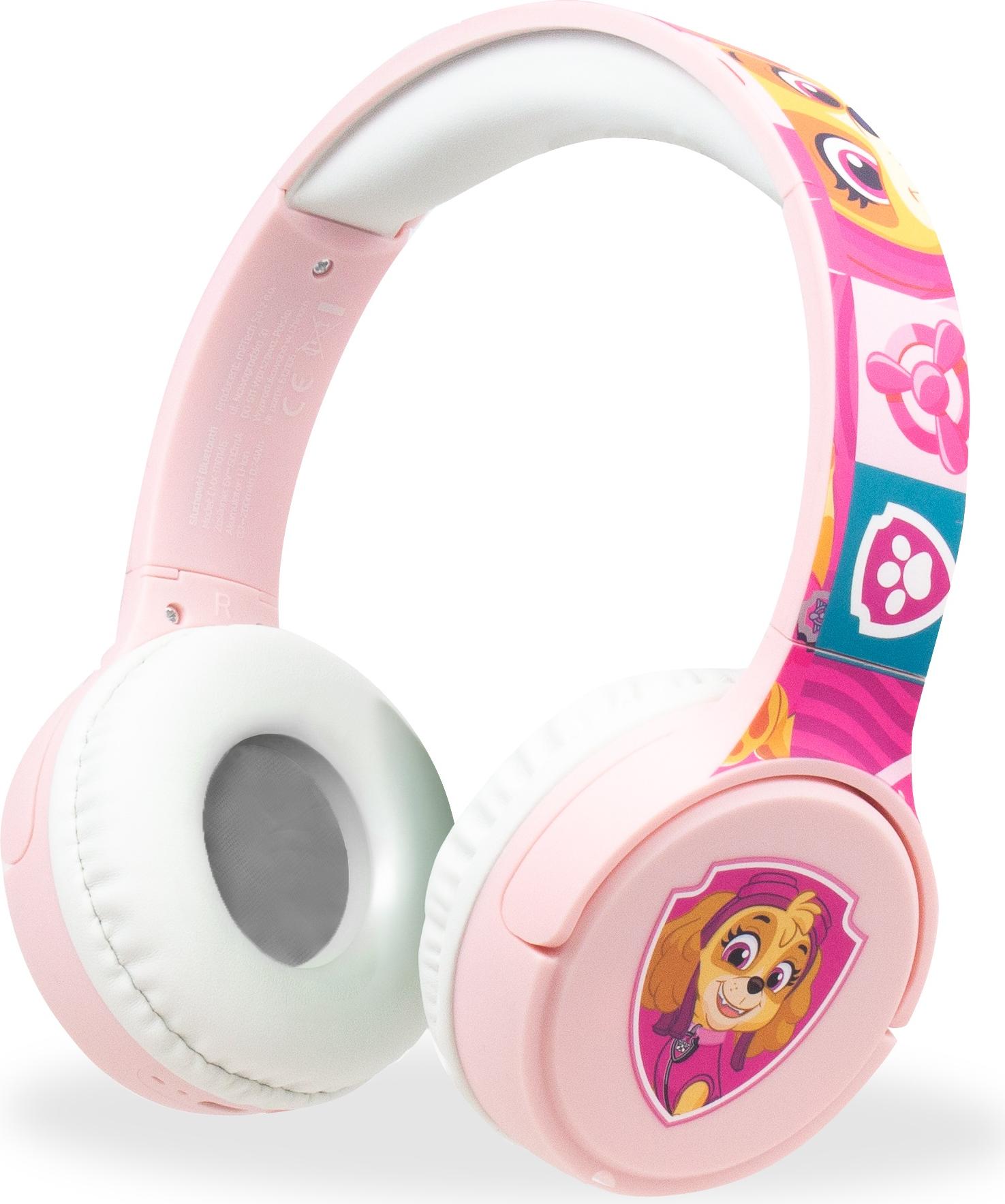 Detské slúchadlá s motívom - slúchadlá cez uši pre malých milovníkov hudby Ružová