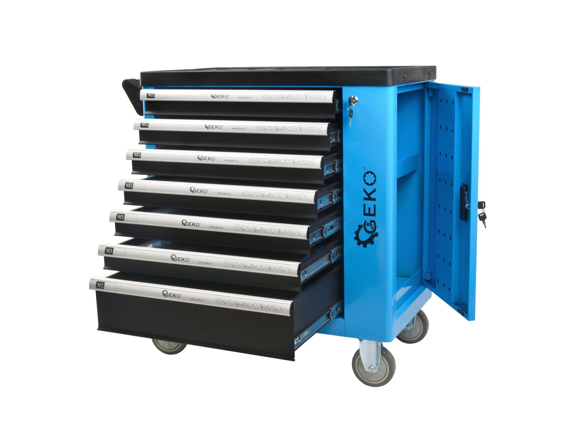 Geko Werkstattschrank/Wagen mit 243 Stück 7 Schubladen Es wurde keine Herstellernummer in den Produktdaten gefunden.