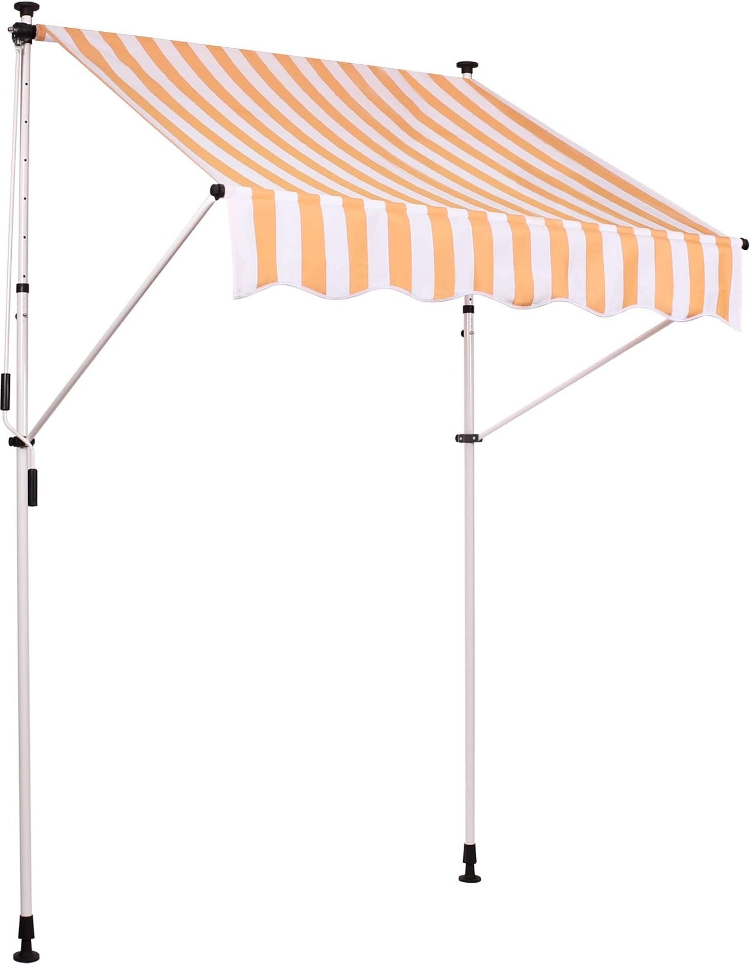 CLP Klemm-Markise Westerly,weiß/gelb 350x120 cm 317920