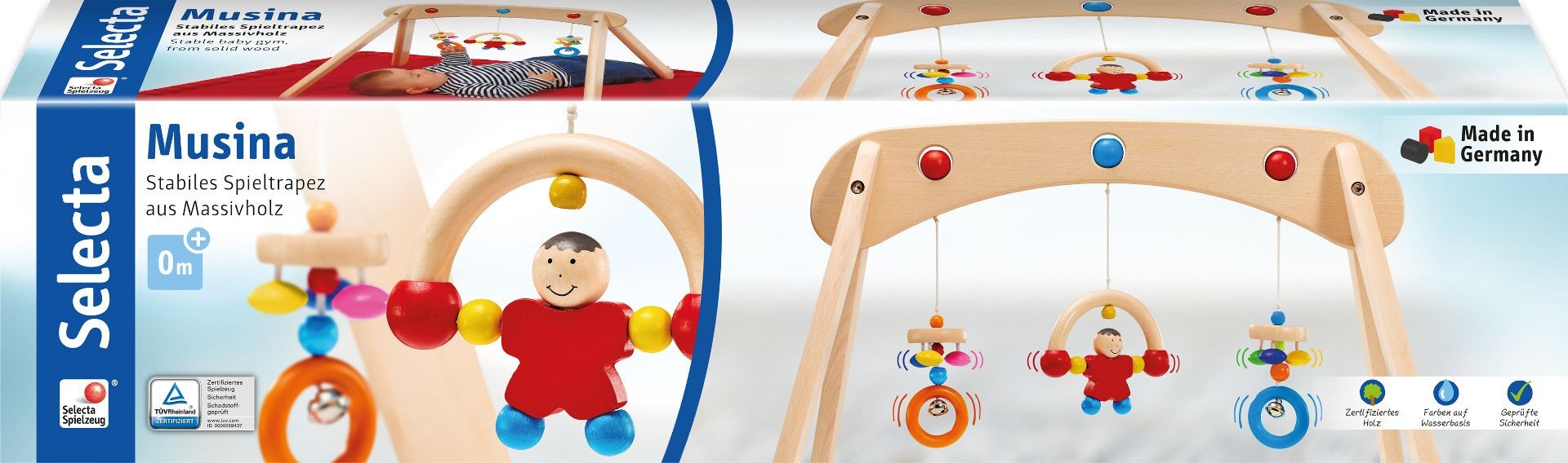 Selecta Babywelt Holz Musina Spieltrapez aus | Gartenspielzeug