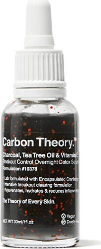 Carbon Theory Overnight Detox Serum Charcoal, Tea Tree Oil & Vitamin E Breakout Control 30 ml CTODSCTTOVE