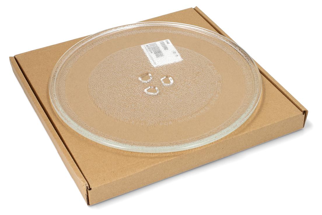 daniplus Glasdrehteller, Drehteller, Mikrowellendrehteller Ø 255 mm, mit 3 Füßen passend für LG 12763