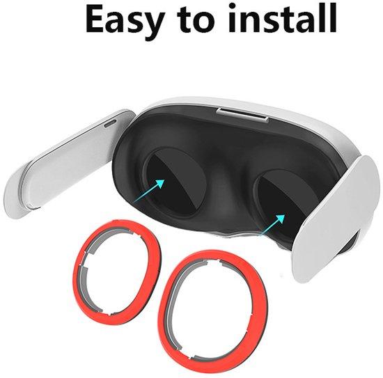 OEM Geschirmtes VR-Brillengeschirr für Meta Quest 3 magnetisch, rot-blau, für Myopie und Hyperopie 2026