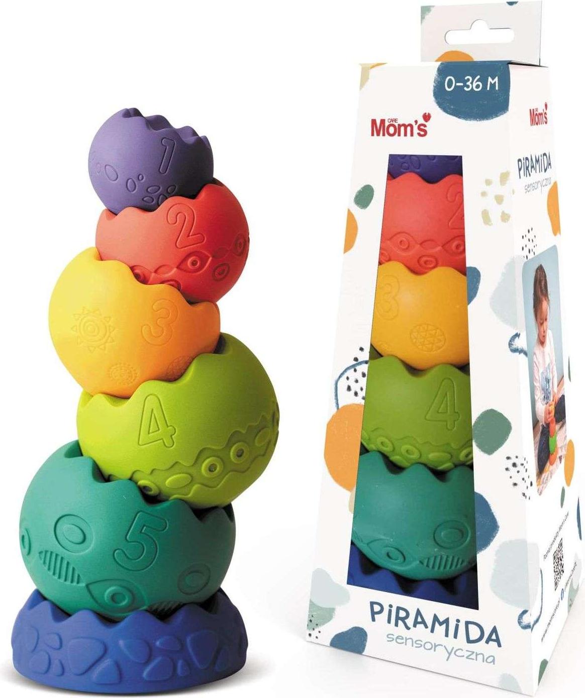 Hencz Toys Sinnespyramide pastellfarben 813 68130