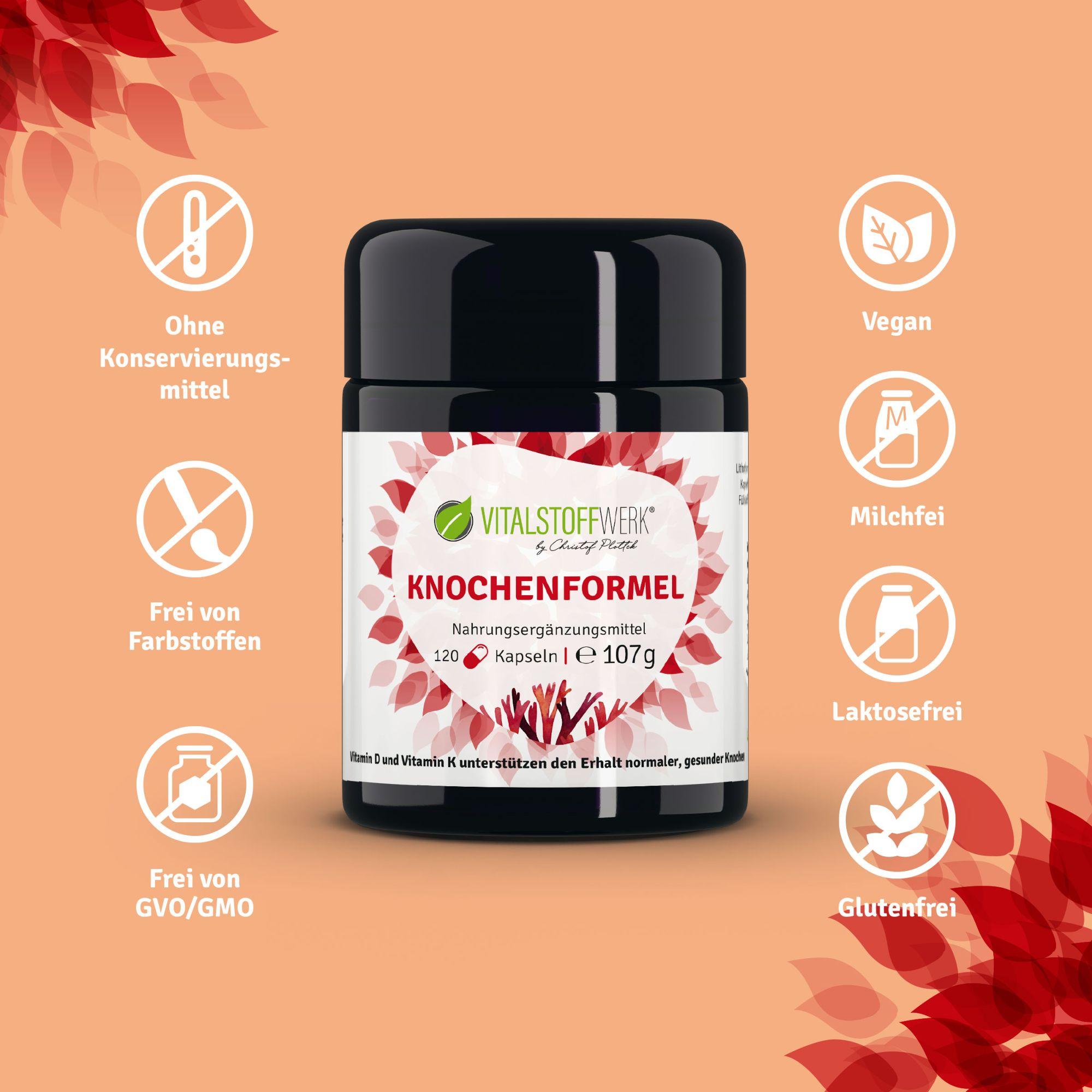 Vitalstoffwerk Knochenformel, 120 Kapseln