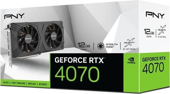 PNY VCG407012DFXPB1 NVIDIA GeForce RTX 4070 12 GB GDDR6X Grafikchip
