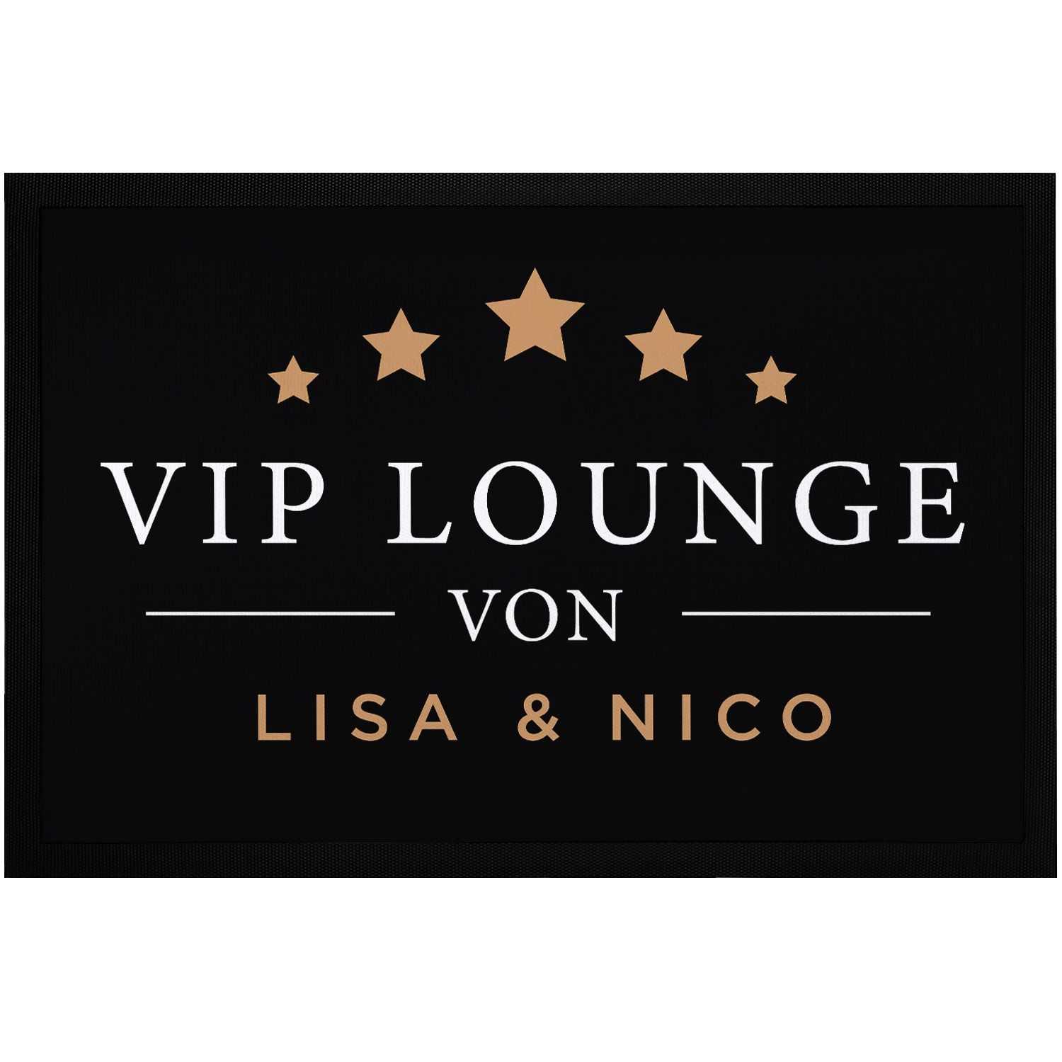 Fußmatte mit Namen VIP Lounge eigener Vorname personalisierbare Türmatte 