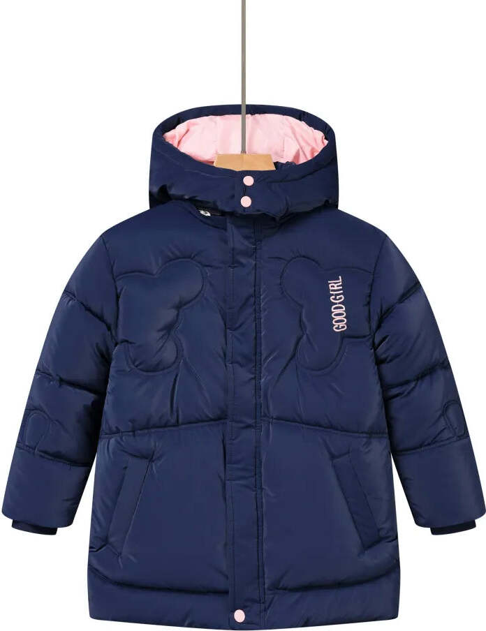 WS-Trend Glo-Story Kinder Mädchen Winterjacke Jacke mit Kapuze – Blau / 116/122