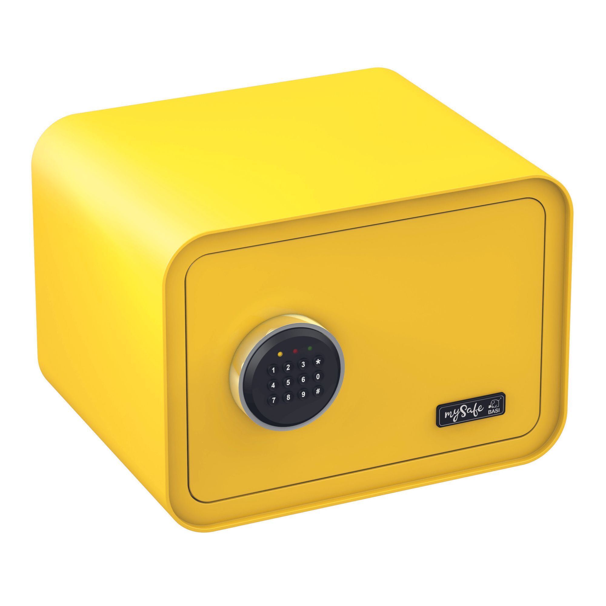 BASI - mySafe - Elektronik-Möbel-Tresor - mySafe 350 - Code - Zitronengelb 2018-0000-1600