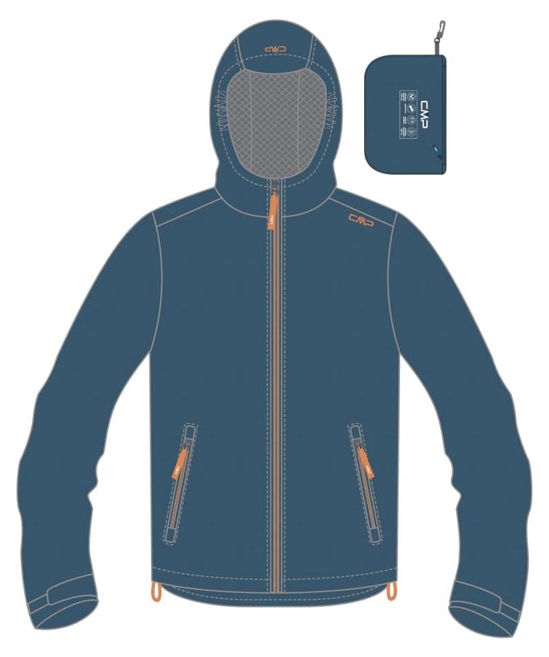CMP Reißfeste Regenjacke für Kinder mit fester Kapuze Regenjacke Uni - Kinder 39X7984