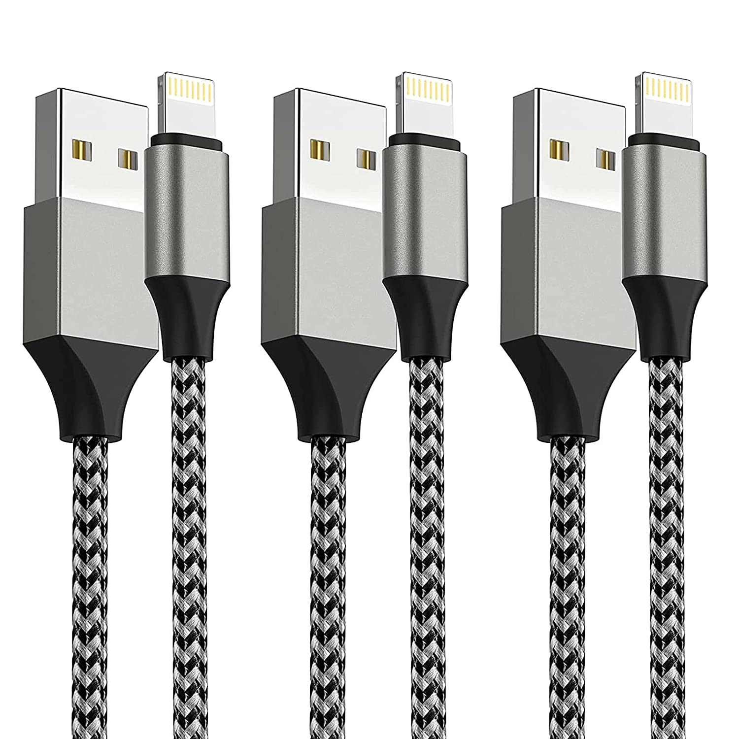 Lang Geflochten USB Ladegerät Daten Kabel Ladekabel für IPHONE 6s 7 8 6 5 S X XR 