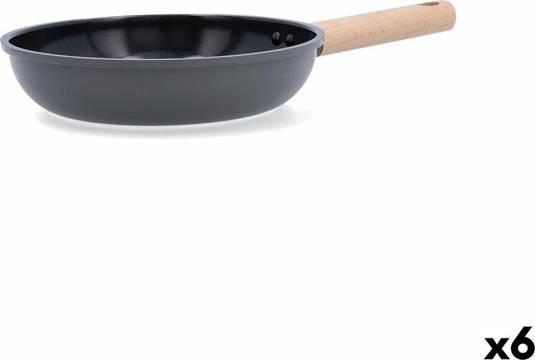 Pfanne Bidasoa Mia Grau Metall Ø 22 cm (6 Stück)