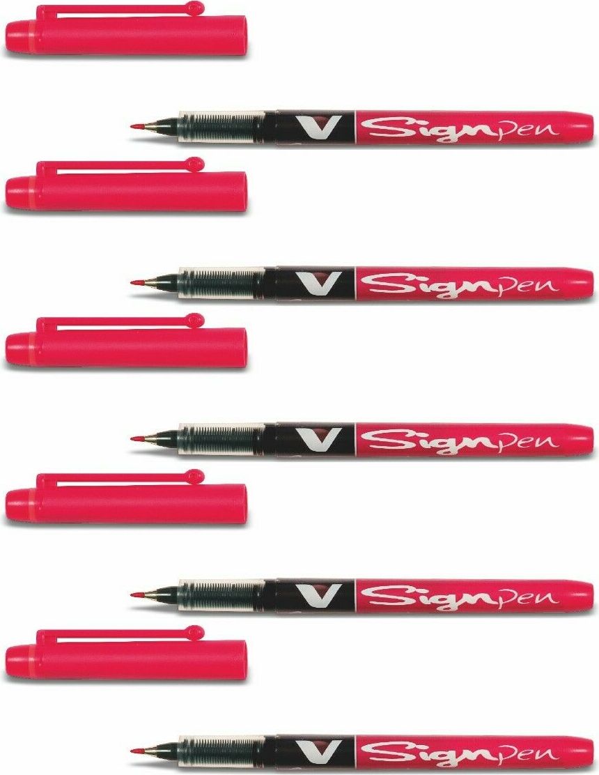 Pilot Pen Pilot V Sign Pen - 5er-Set rot PI-VSP-RT-05