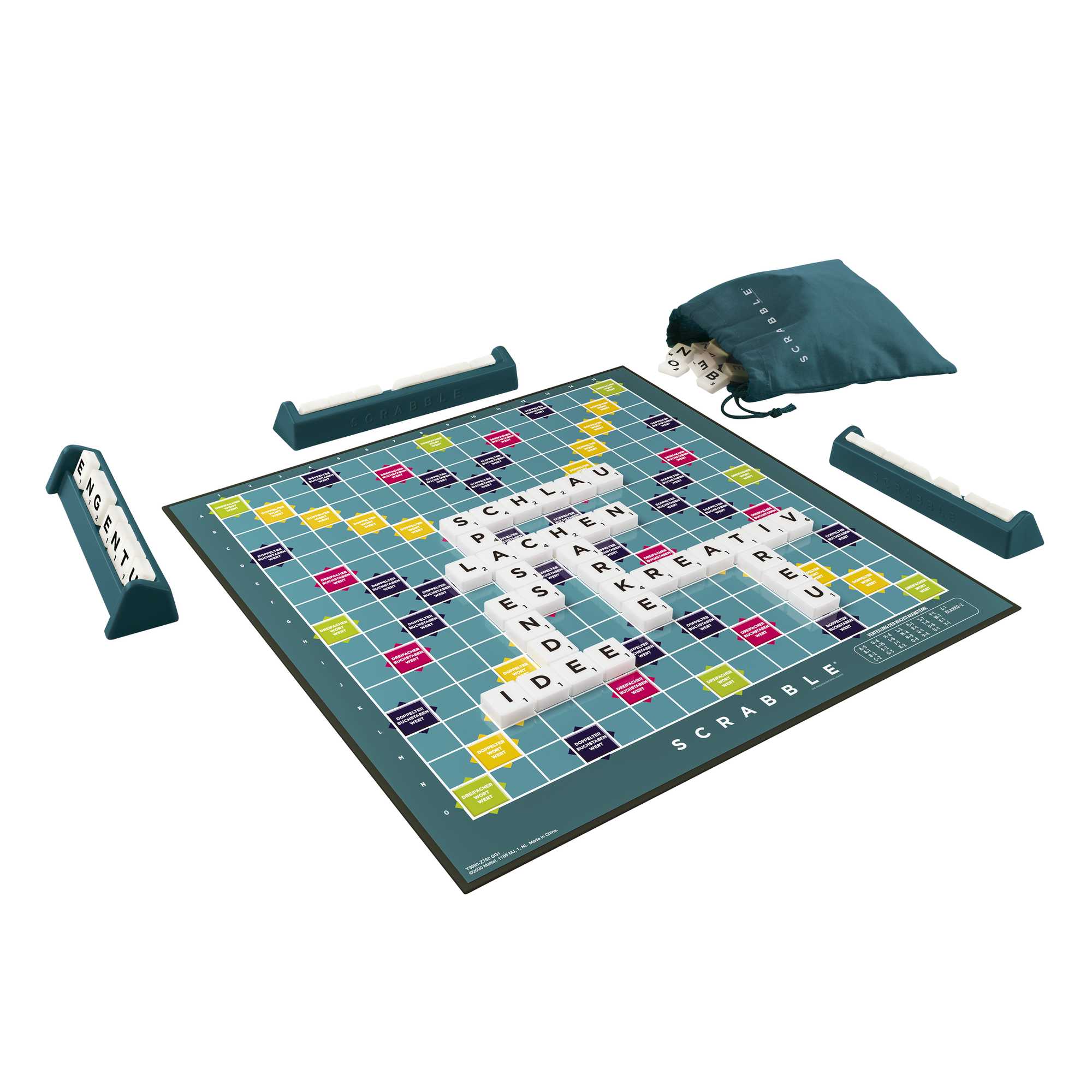 Spiel Scrabble mit großen Buchstaben Jedes Wort zählt! 