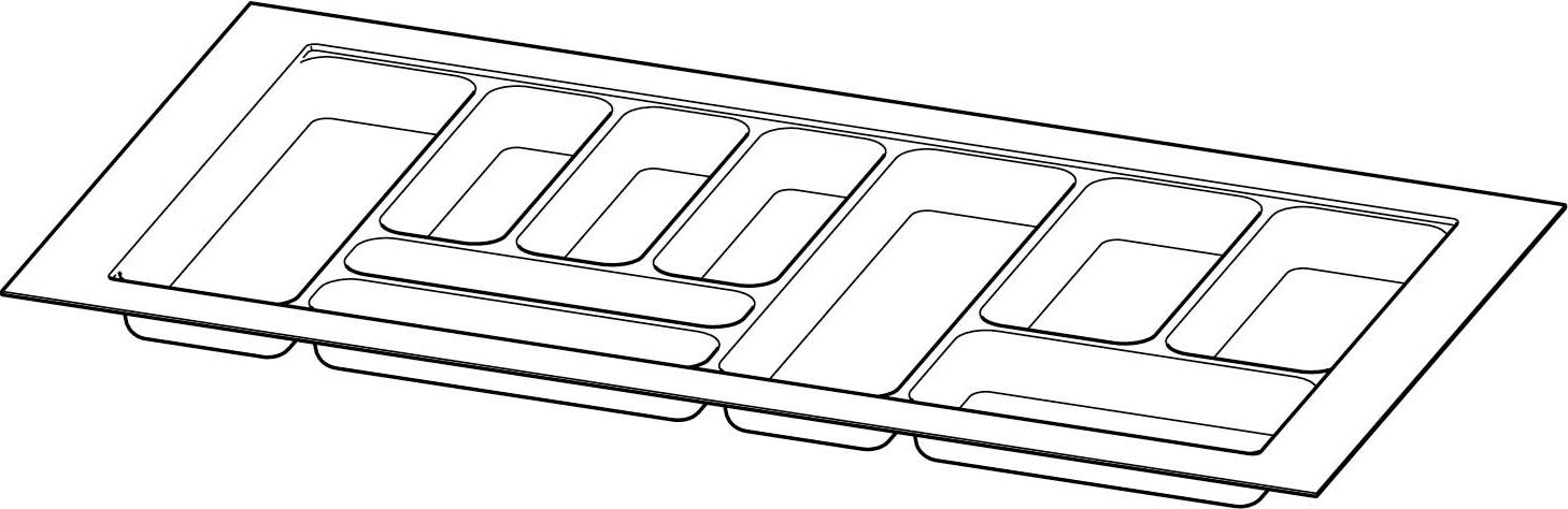 HETTICH FRANCE Arcitech Orgatray 440 HETTICH 450-550 mm B.1000 mm Weiß - 9194972
