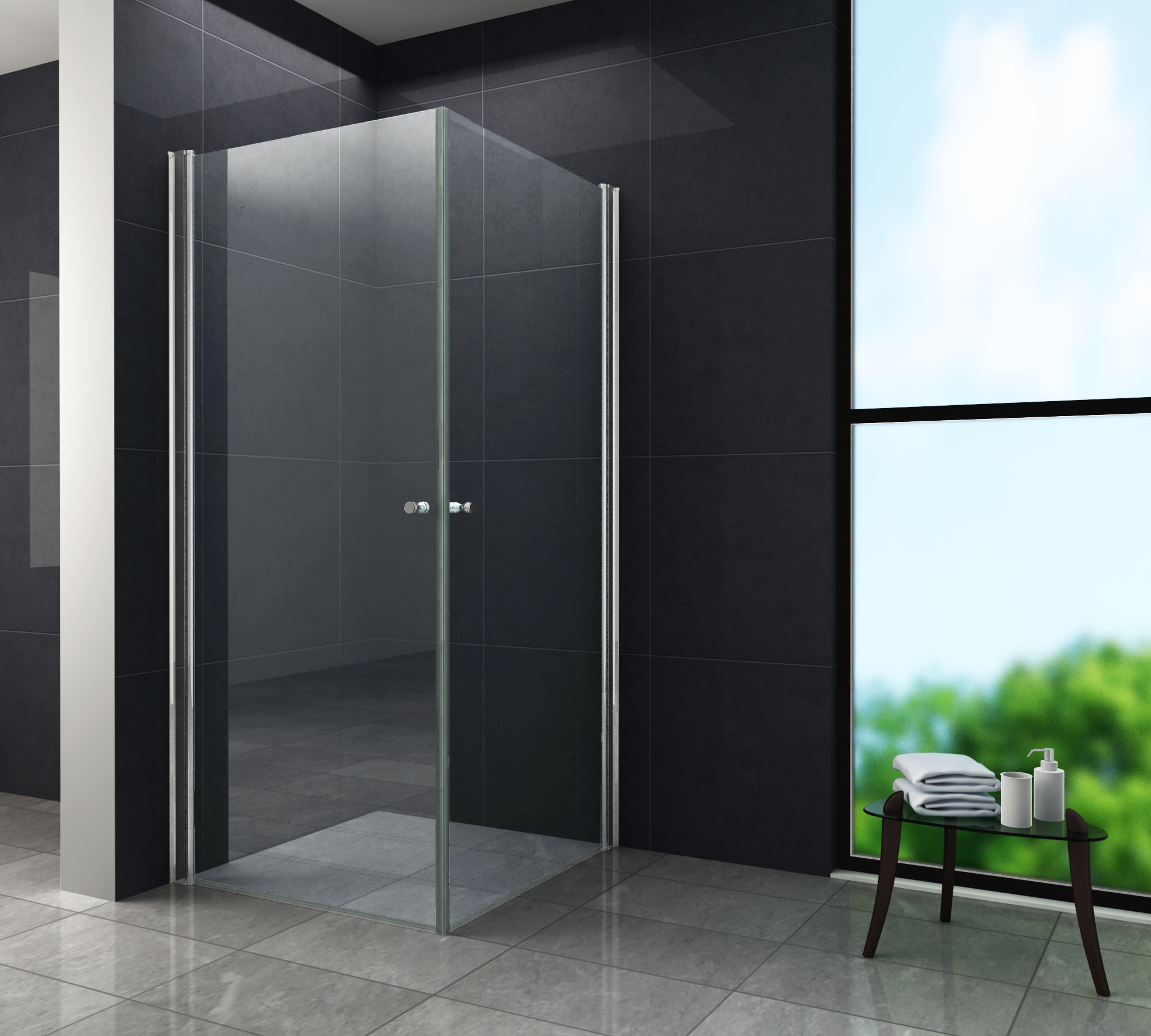 Duschkabine SPA 80 x 80 x 190 cm