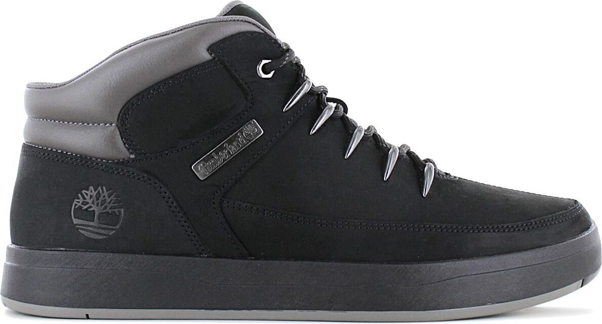 TIMBERLAND Davis Square Mid - pánske topánky kožené čierne TB0A1UZK-001 , veľkosť: EU 45.5 US 11.5