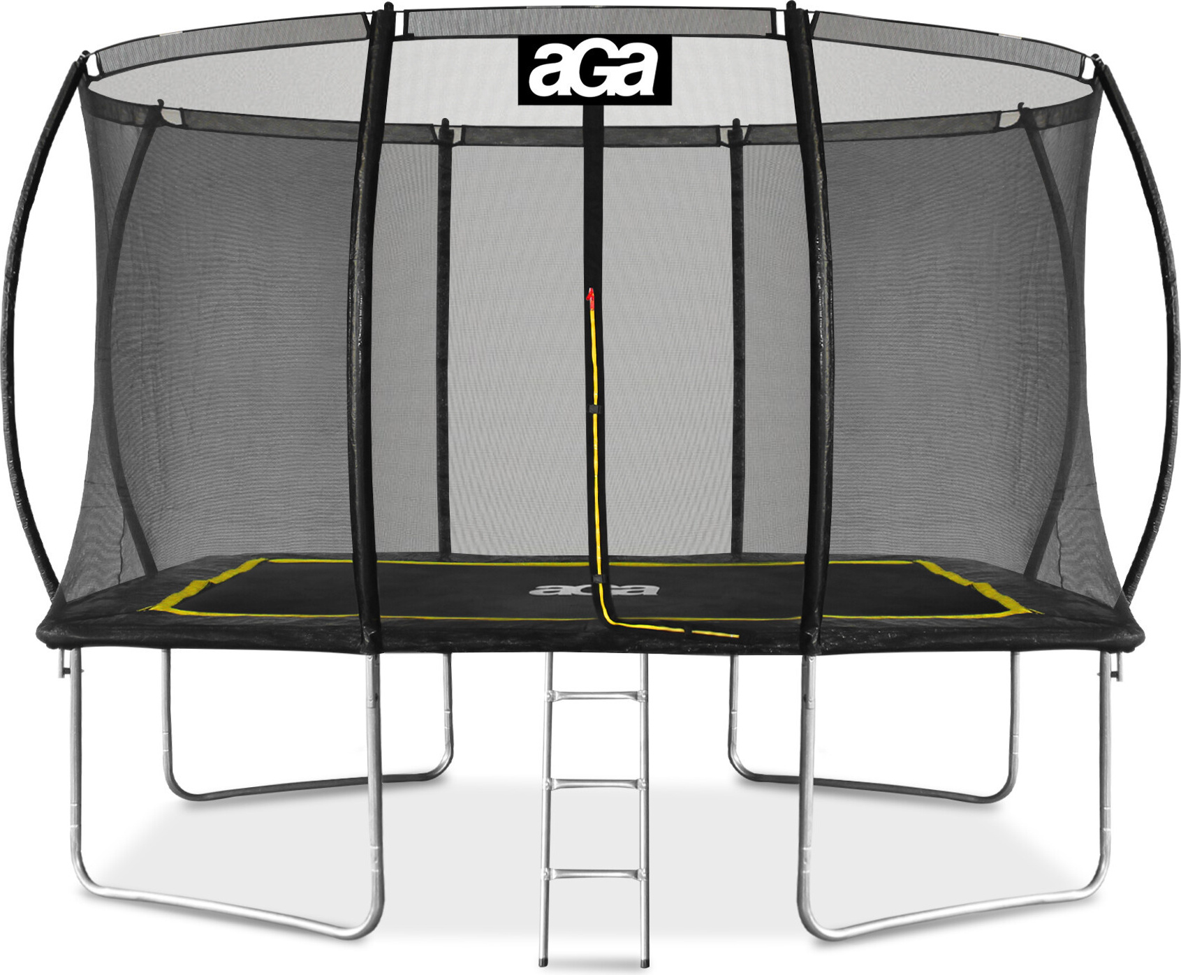 Aga Obdĺžniková trampolína 244x335 cm Čierna/Žltá