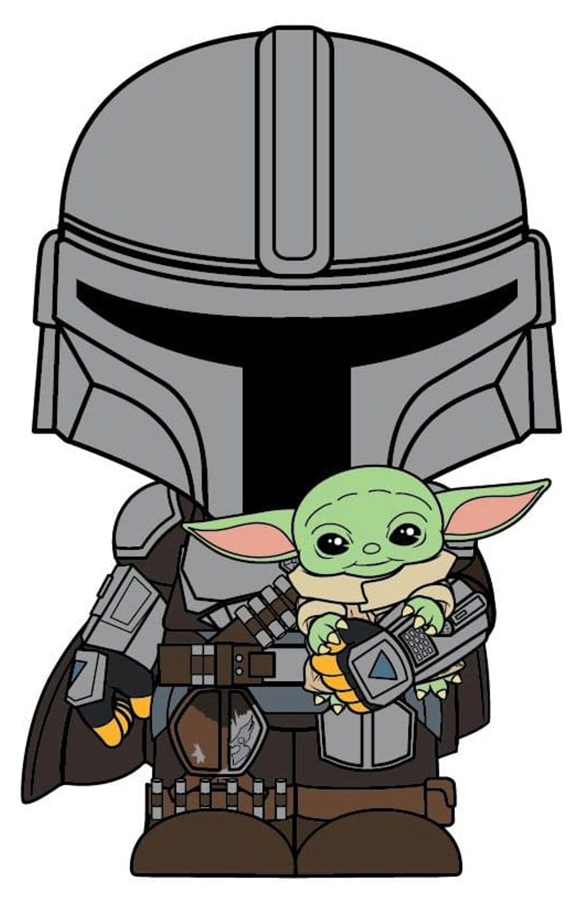 Monogram The Mandalorian 3D PVC-Magnet The Mandalorian und Grogu