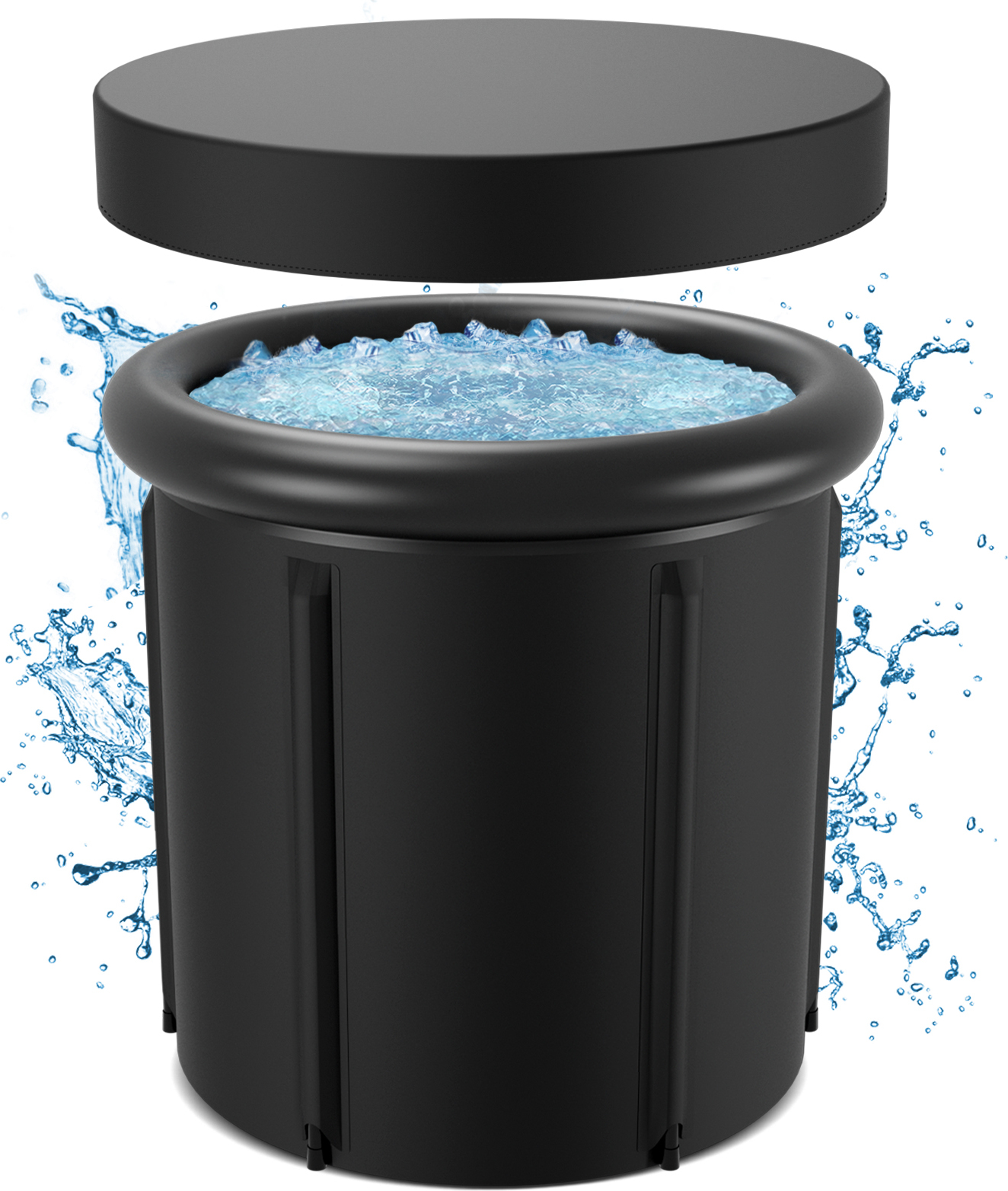 Clanmacy Eisbad Eisfass Badefass Cold Plunge zum Eisbaden 80 x 78 cm RL-HG10194-1-GDe