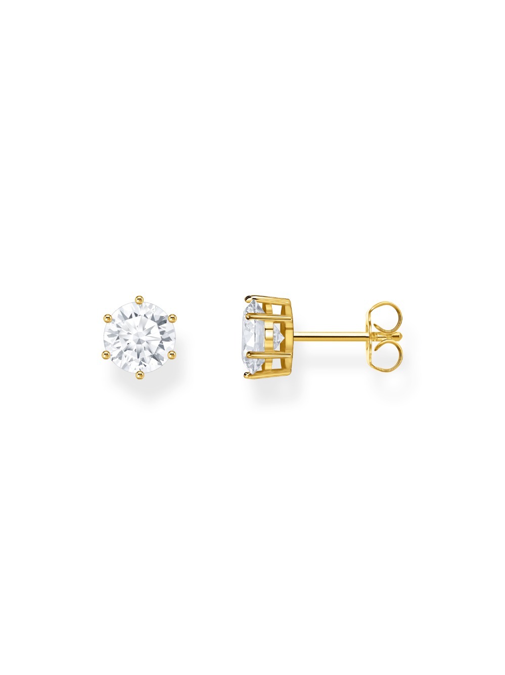 Thomas Sabo Ohrstecker Aus 925er Sterlingsilber – Vergoldet Mit Zirkonia, Elegant & Zeitlos