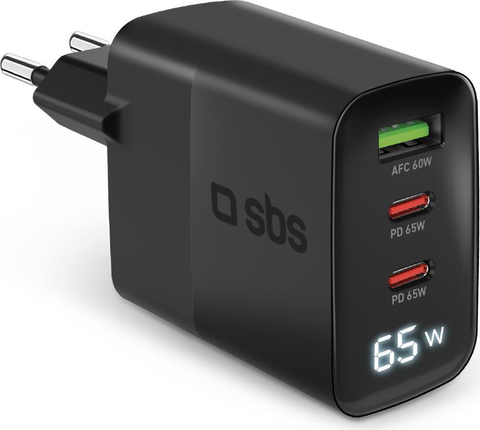 SBS TETRGANLCD1USB2C65K, Vnútorný, AC, Čierna