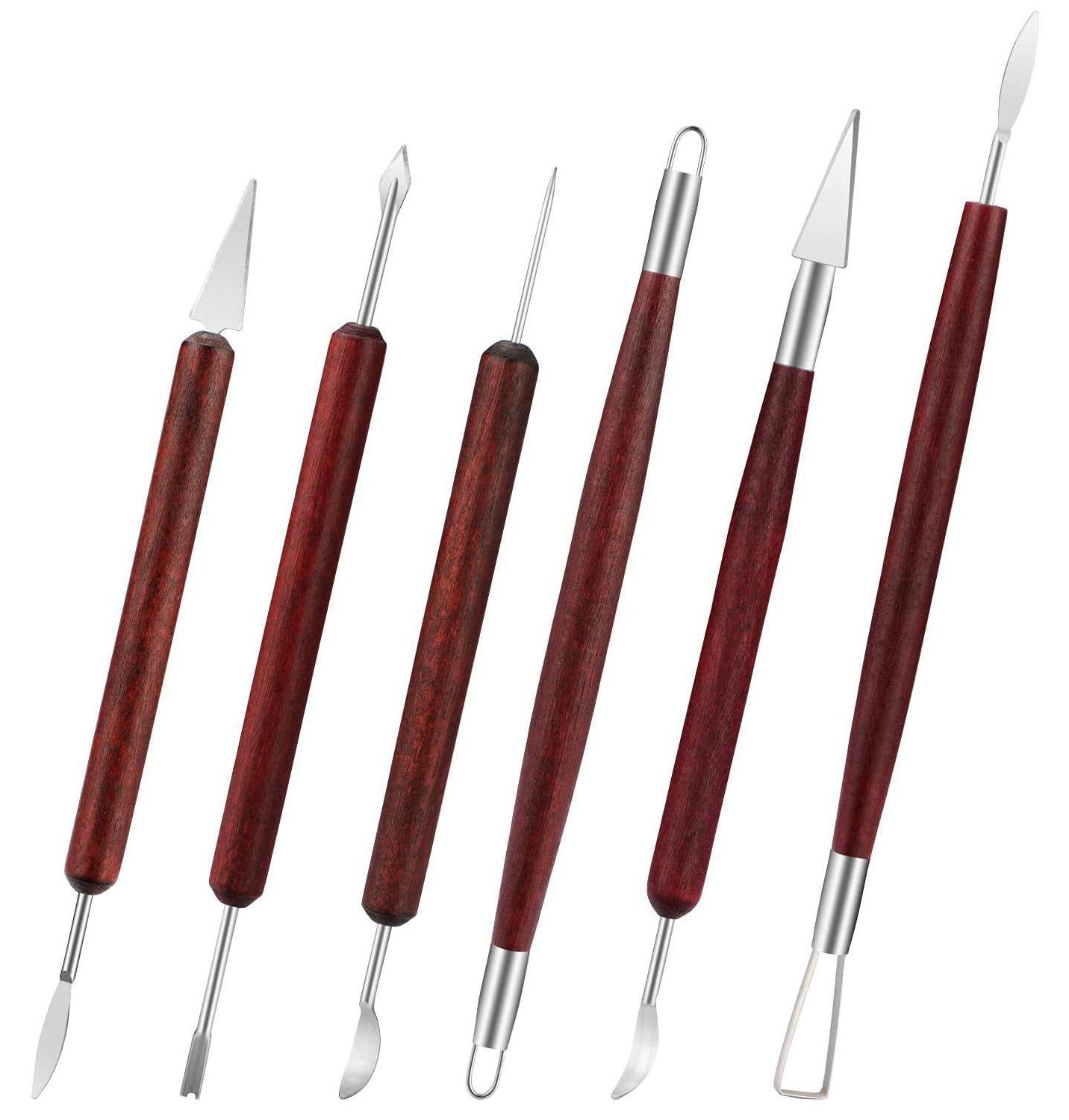 Northix Modellierwerkzeuge zum Modellieren - Set 6 Teile