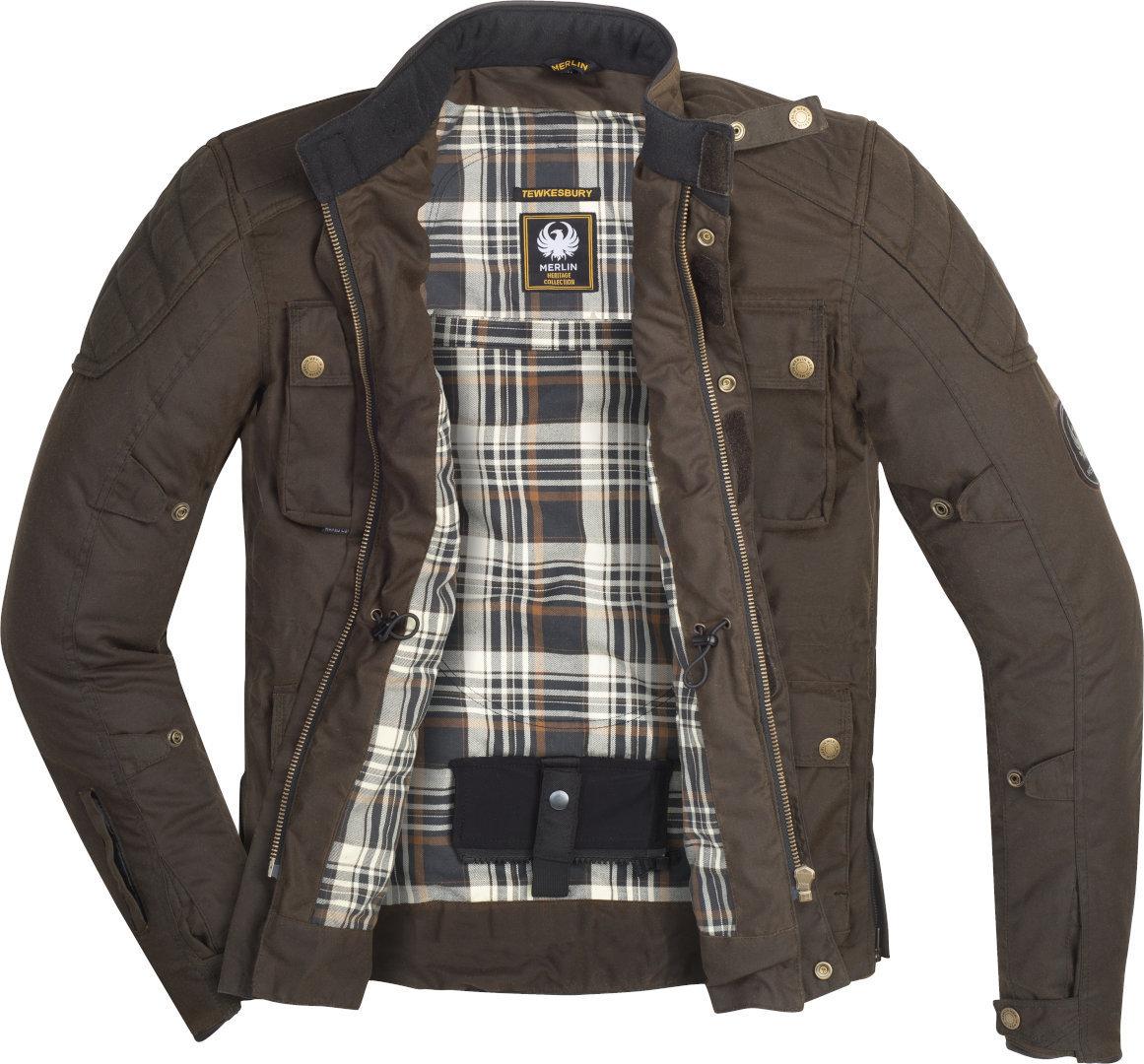 Merlin Spielwaren Merlin Tewkesbury Motorrad Textiljacke, oliv, S MTP132-OLV-S