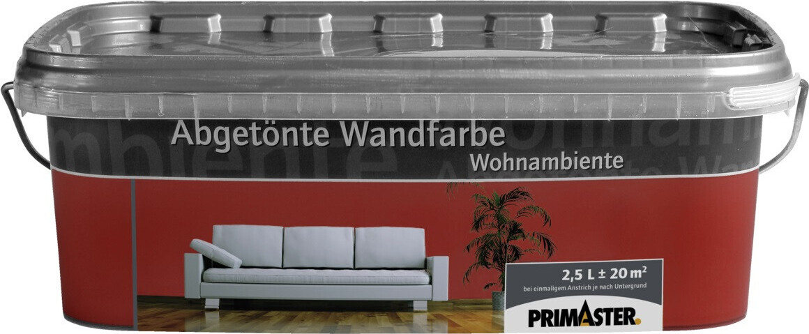 Primaster Wandfarbe Wohnambiente 2,5 L ziegelrot